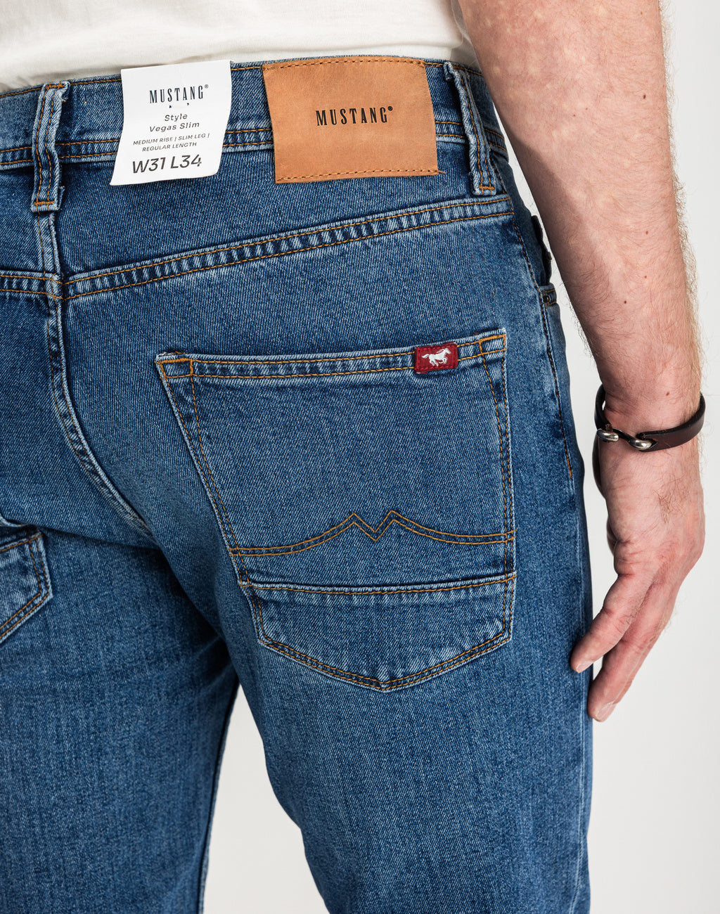 Spodnie Męskie Jeansowe Mustang Vegas Slim Denim Blue 1015350 5000 682