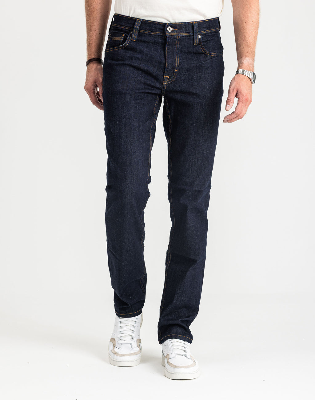 Męskie Spodnie Jeansowe Mustang Washington Straight Denim Blue 1015351 5000 940