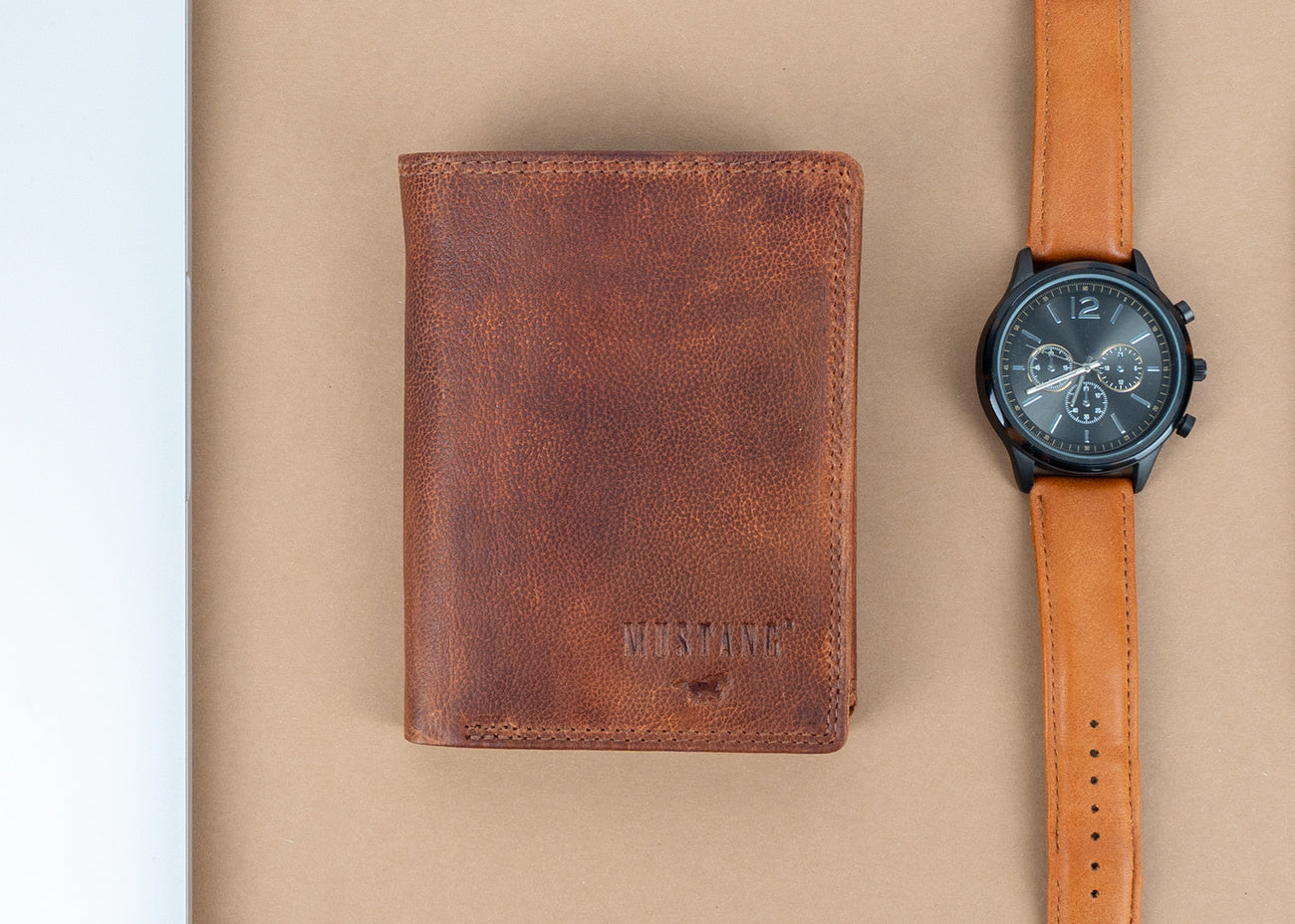 Skórzany Portfel Uniwersalny Rfid Mustang Denimo High Wallet Side Opening