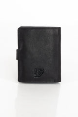 Męski Portfel Skórzany Czarny Mustang Denimo Wallet