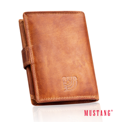 Męski Skórzany Portfel Mustang Denimo High Wallet Side Opening With Button