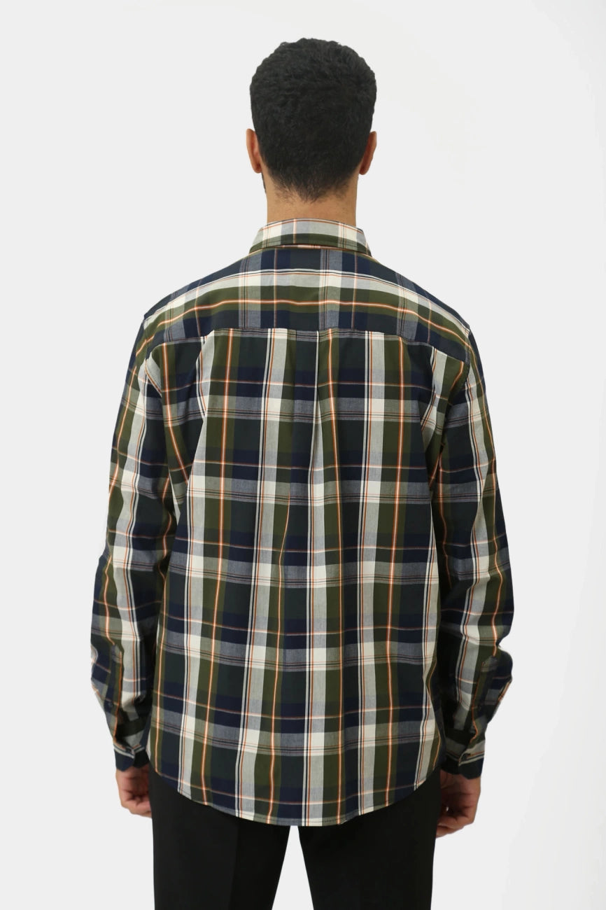 MĘSKA KOSZULA MUSTANG Chester Green Multi Check 1015624 12644