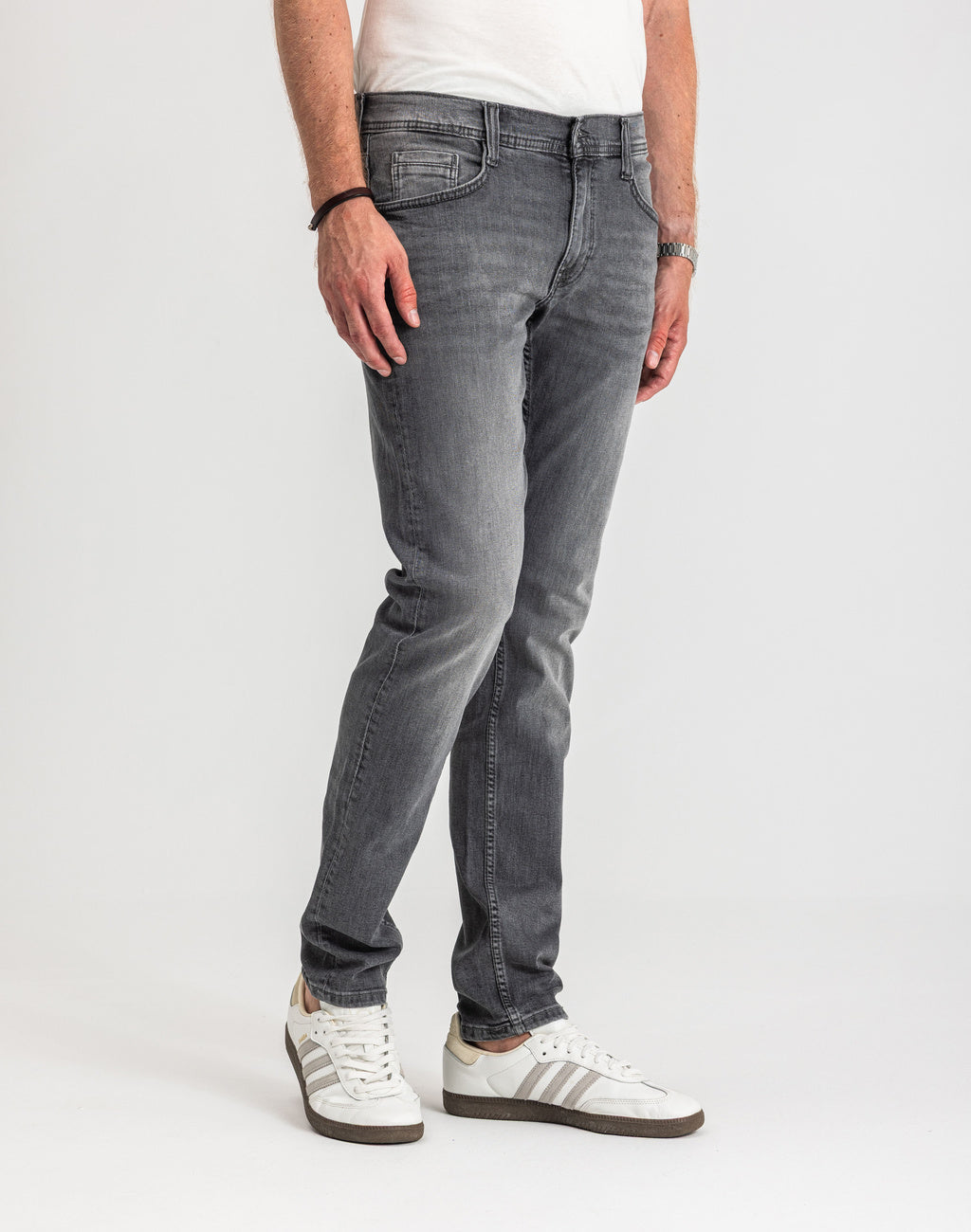 Męskie Spodnie Jeansowe Mustang Style Oregon Tapered Denim Black 1017124 4000 203