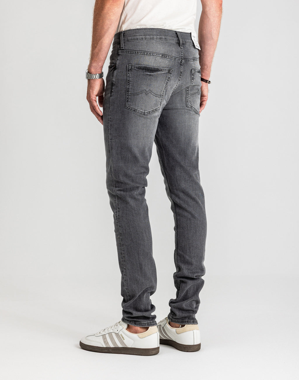 Męskie Spodnie Jeansowe Mustang Style Frisco Skinny Denim Black 1017118 4000 203