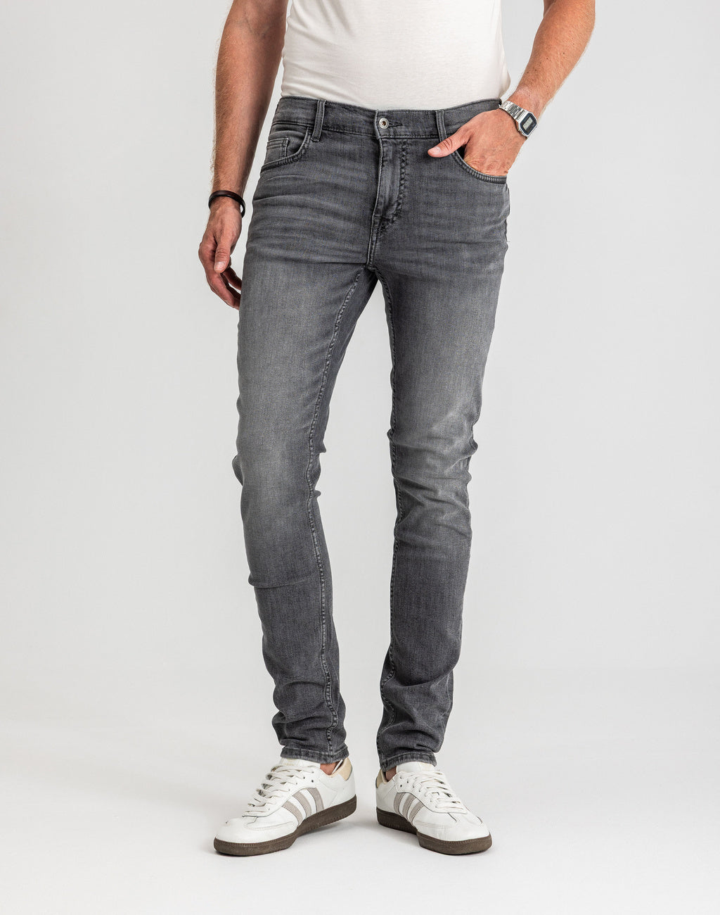 Męskie Spodnie Jeansowe Mustang Style Frisco Skinny Denim Black 1017118 4000 203