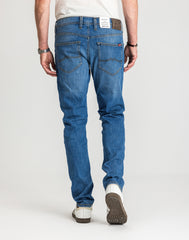 Męskie Spodnie Jeansowe Mustang Style Oregon Tapered Denim Blue 1017123 5000 682