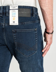 Męskie Spodnie Jeansowe Tom Tailor Josh Dark Stone Blue Black Denim 1021434 10173