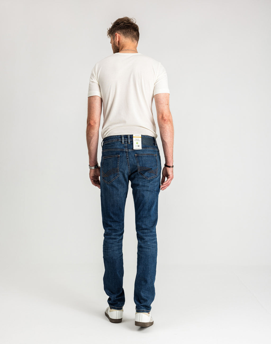 Męskie Spodnie Jeansowe Josh Regular Slim Mid Stone Wash Denim 1047978 10281
