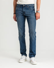 Męskie Spodnie Jeansowe Marvin Straight Mid Stone Blue Grey Denim 1047981 10162