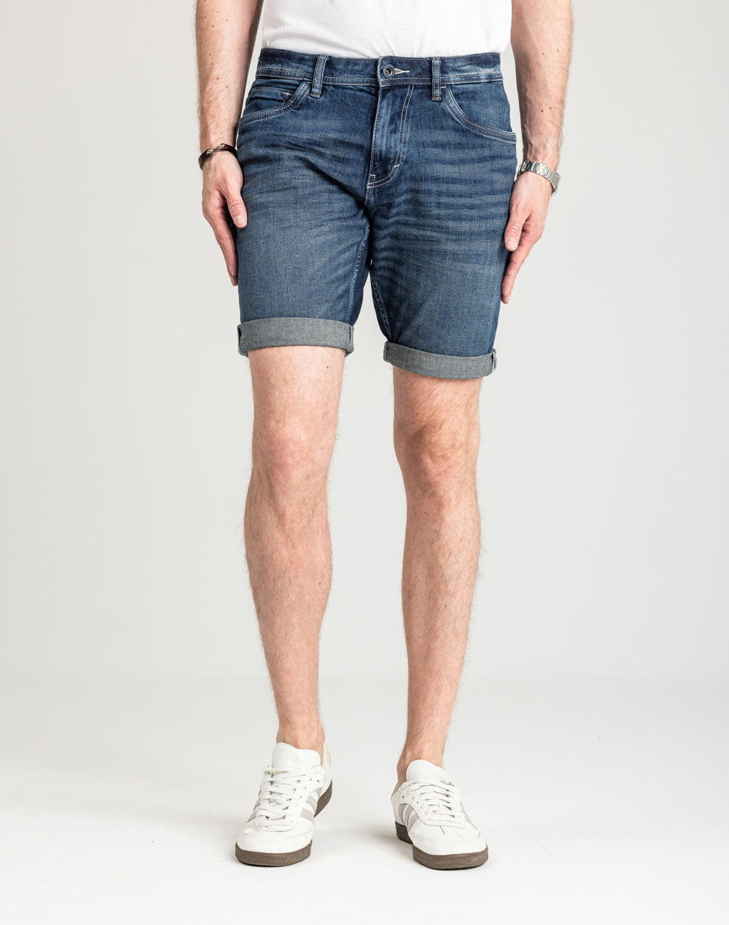 Męskie Krótkie Spodenki Tom Tailor TTJosh Regular Slim Jeans Short 1044973