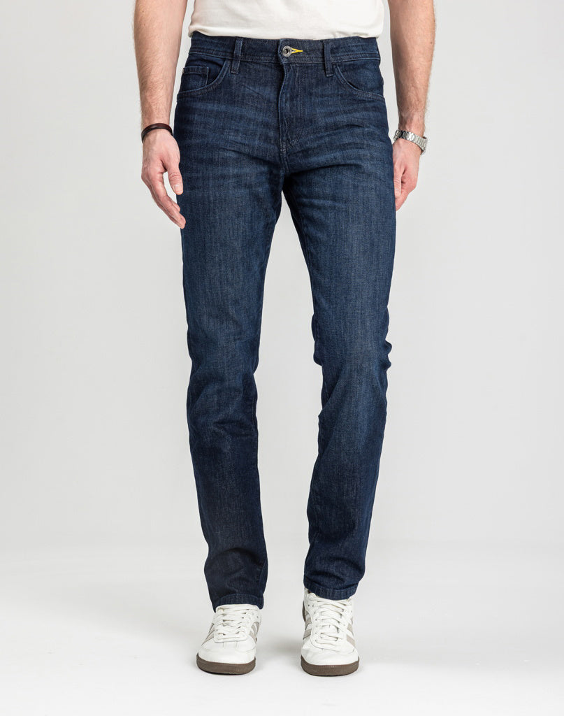 Męskie Spodnie Jeansowe Tom Tailor TTJOSH Regular Clean Rinsed Blue Denim 1048363 10115
