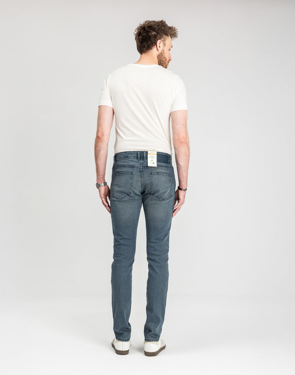 Męskie Spodnie Jeansowe Tom Tailor TTJOSH REGULAR mid stone blue grey denim 1048363 10162