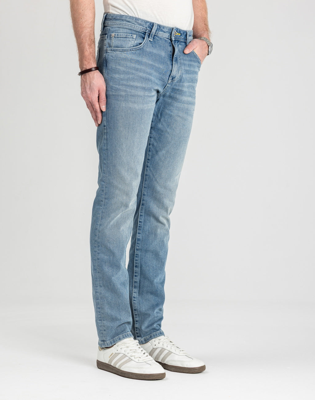 Męskie Spodnie Jeansowe Tom Tailor TTJOSH REGULAR stone wash denim 1048363 10283