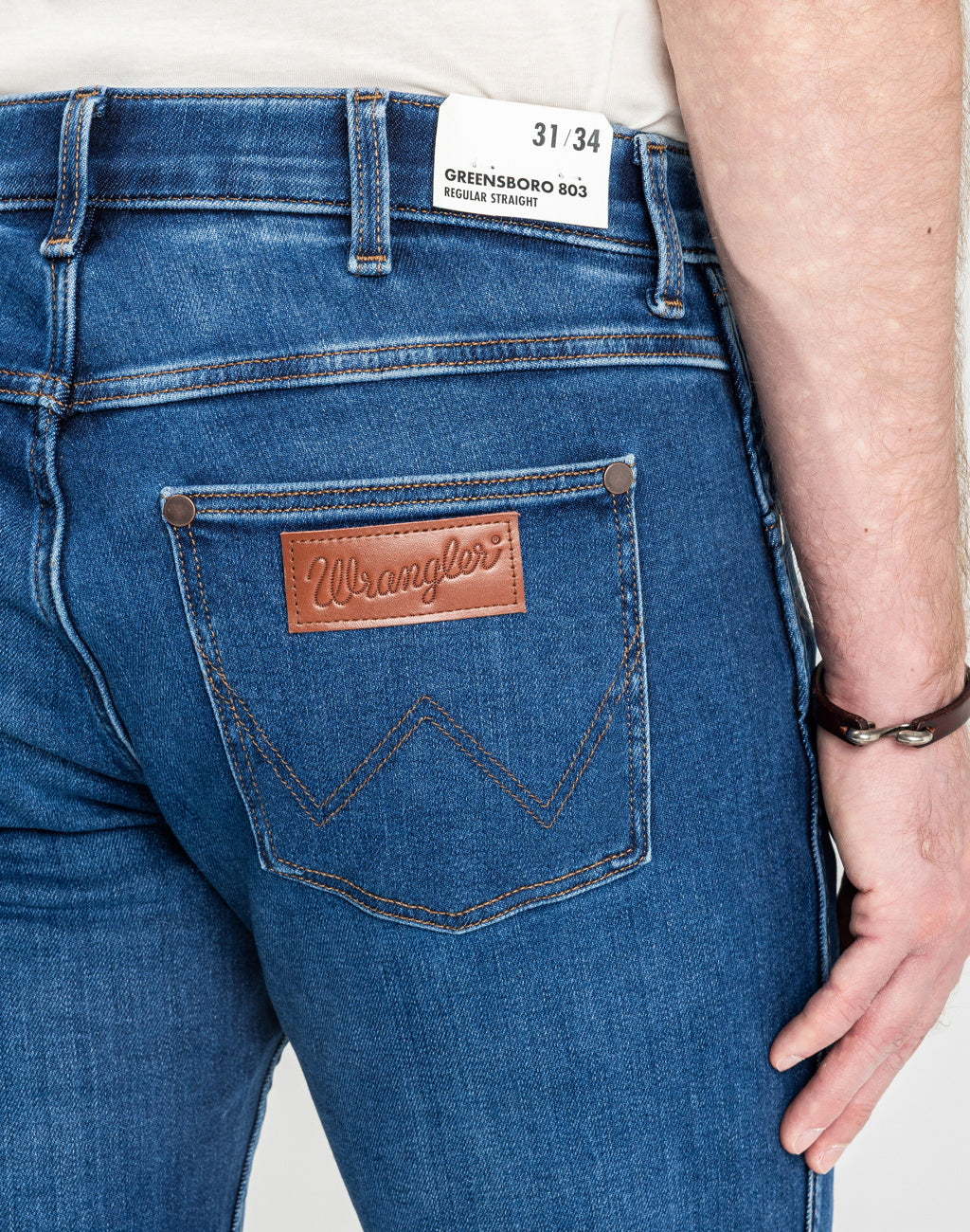 Męskie Spodnie Jeansowe Wrangler Greensboro Dandelion Summer 112364419