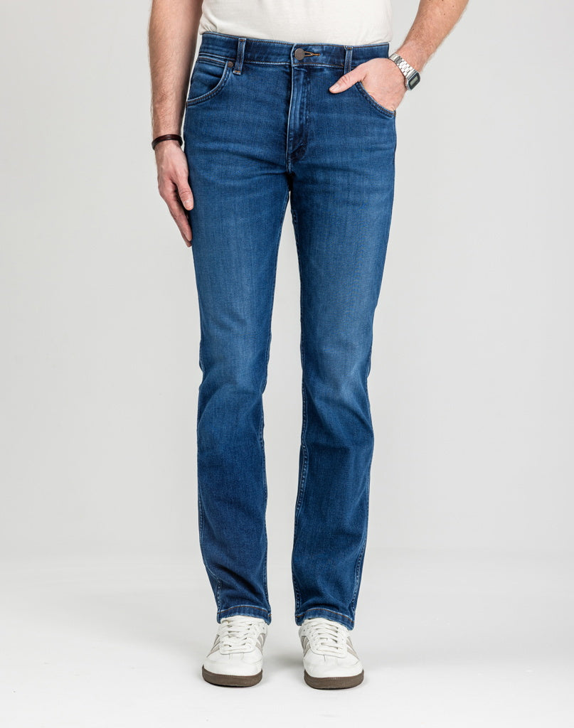Męskie Spodnie Jeansowe Wrangler Greensboro Dandelion Summer 112364419
