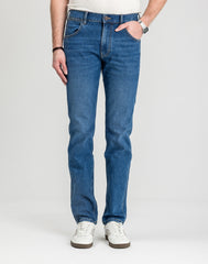 Męskie Spodnie Jeansowe Wrangler Greensboro Oakwood Blue 112371374