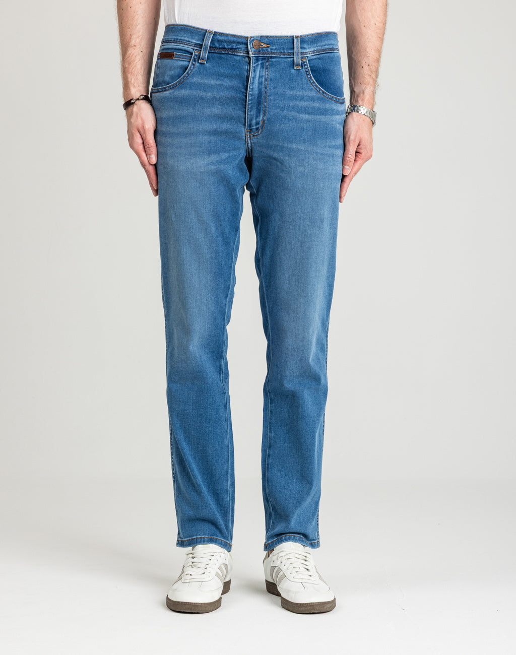 Męskie Spodnie Wrangler Texas Slim Light Visual 112378817