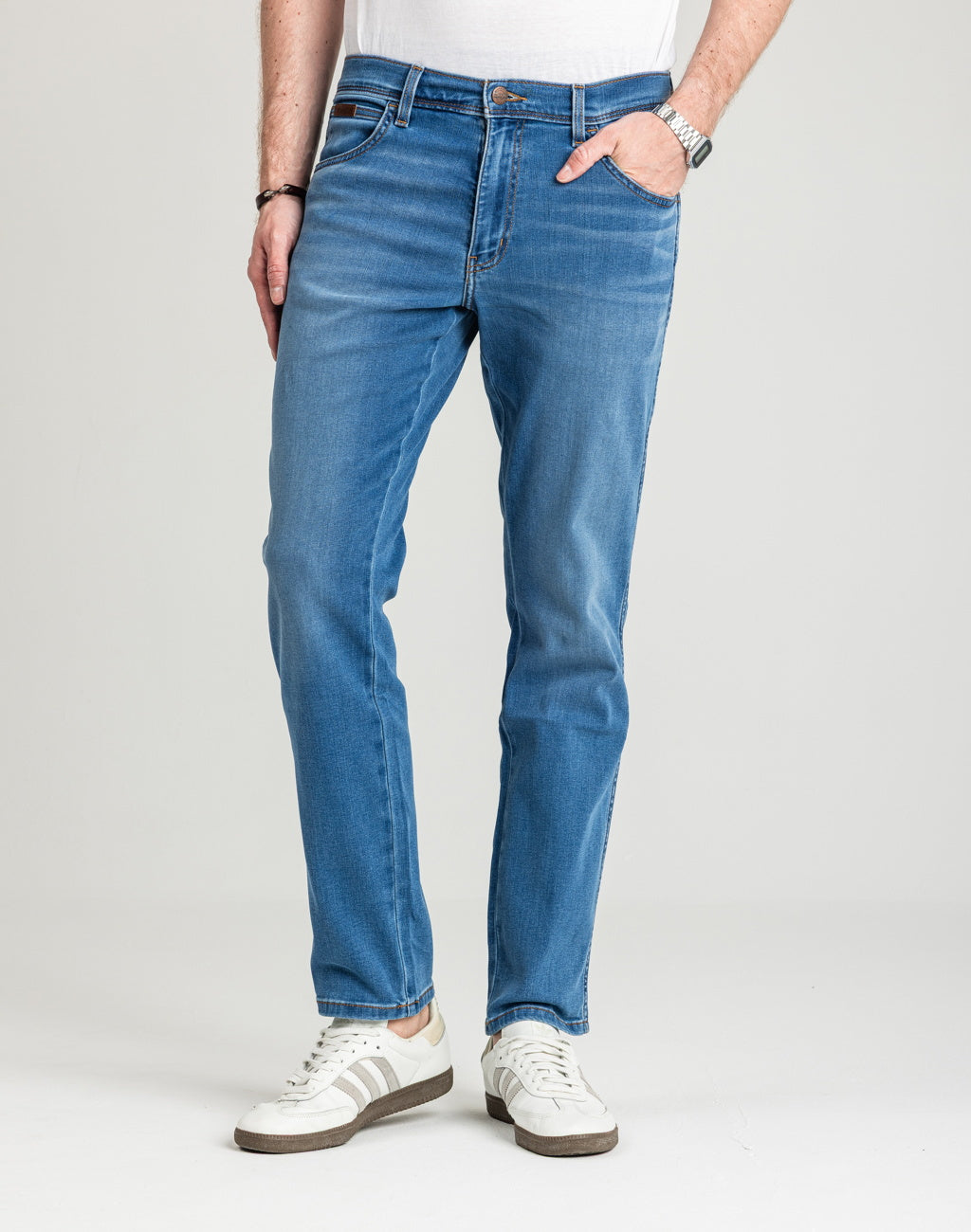 Męskie Spodnie Wrangler Texas Slim Light Visual 112378817
