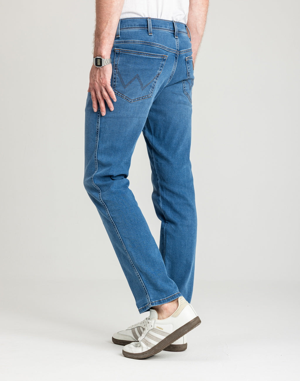 Męskie Spodnie Wrangler Texas Slim Light Visual 112378817