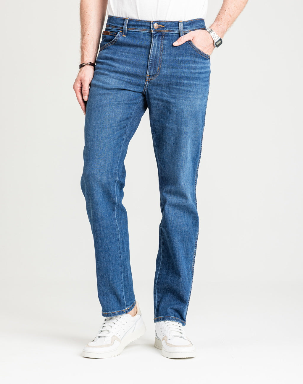 Męskie Spodnie Wrangler Texas Mid Visual 112380861