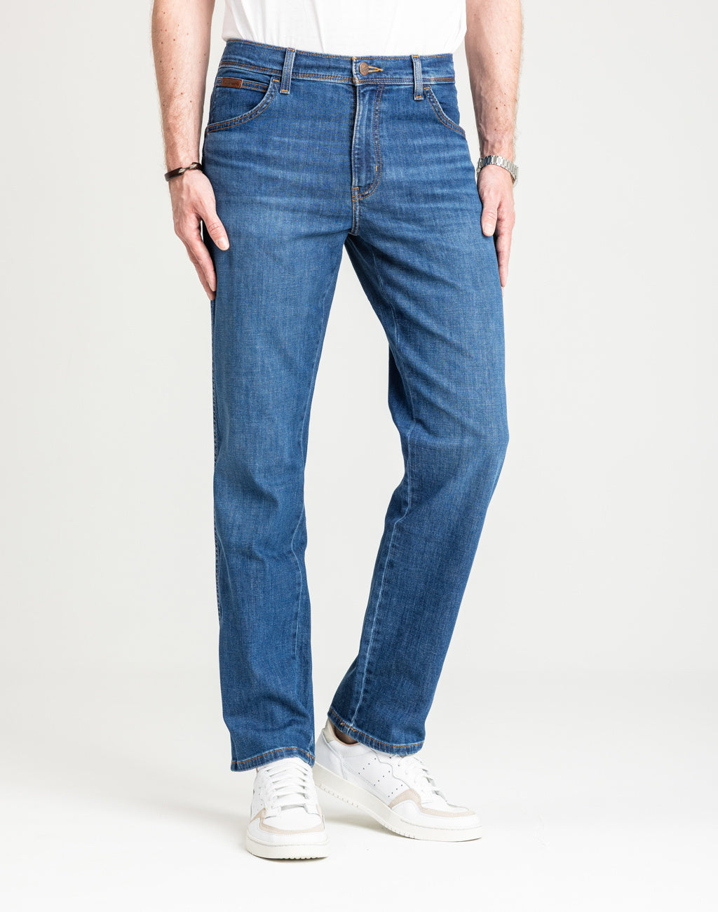 Męskie Spodnie Wrangler Texas Mid Visual 112380861