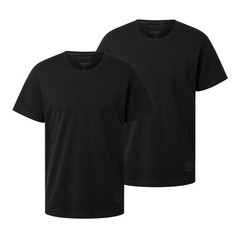 Dwupak Męska Koszulka Tom Tailor Doublepack Crewneck Tee Black 1037741 29999