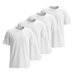 4Pak Męska Koszulka Tom Tailor 4 Pack T-shirts White 1042383 20000