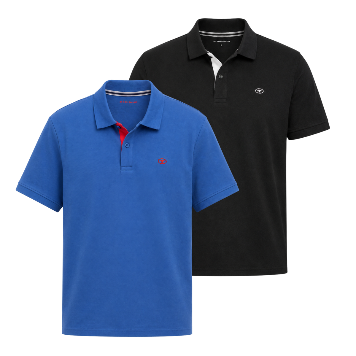 Dwupak Męska Koszulka Polo Tom Tailor Doublepack Polo Advanced Blue 1044879 11132