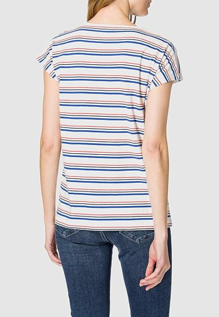 Lee Damska Koszulka Z Krótkim Rękawem Cap Sleeve Tee Summer Blue L41FJXNJ 112108936