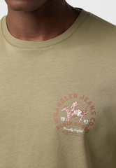 Męska Koszulka Wrangler Small Graphic Tee Aloe 112371473