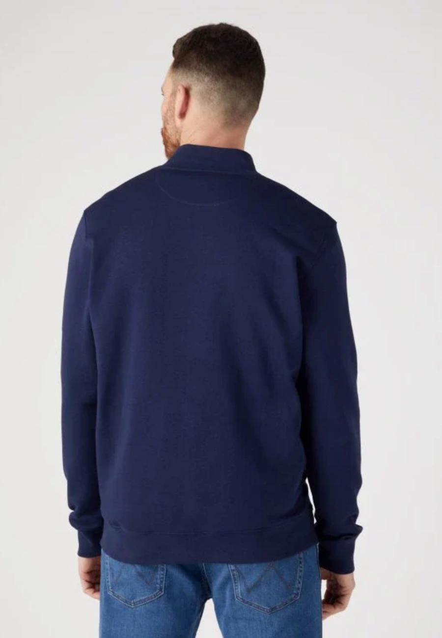 Meska Bluza Wrangler Funnel Neck Zip Real Navy 112341207