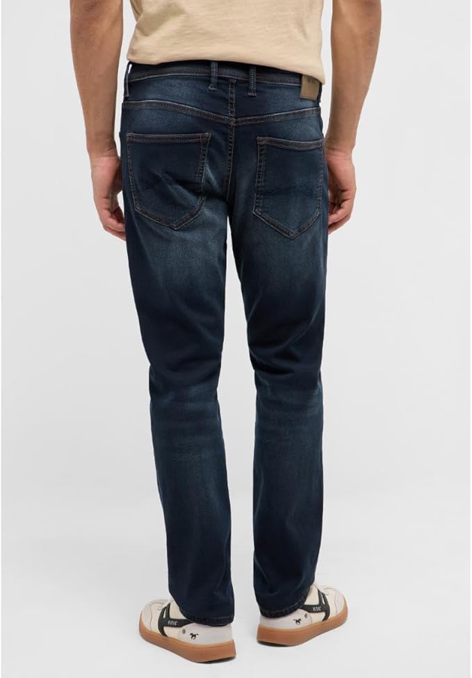 Męskie Spodnie Jeansowe Mustang Style Oregon Slim K Denim Blue 1017430 5000 803