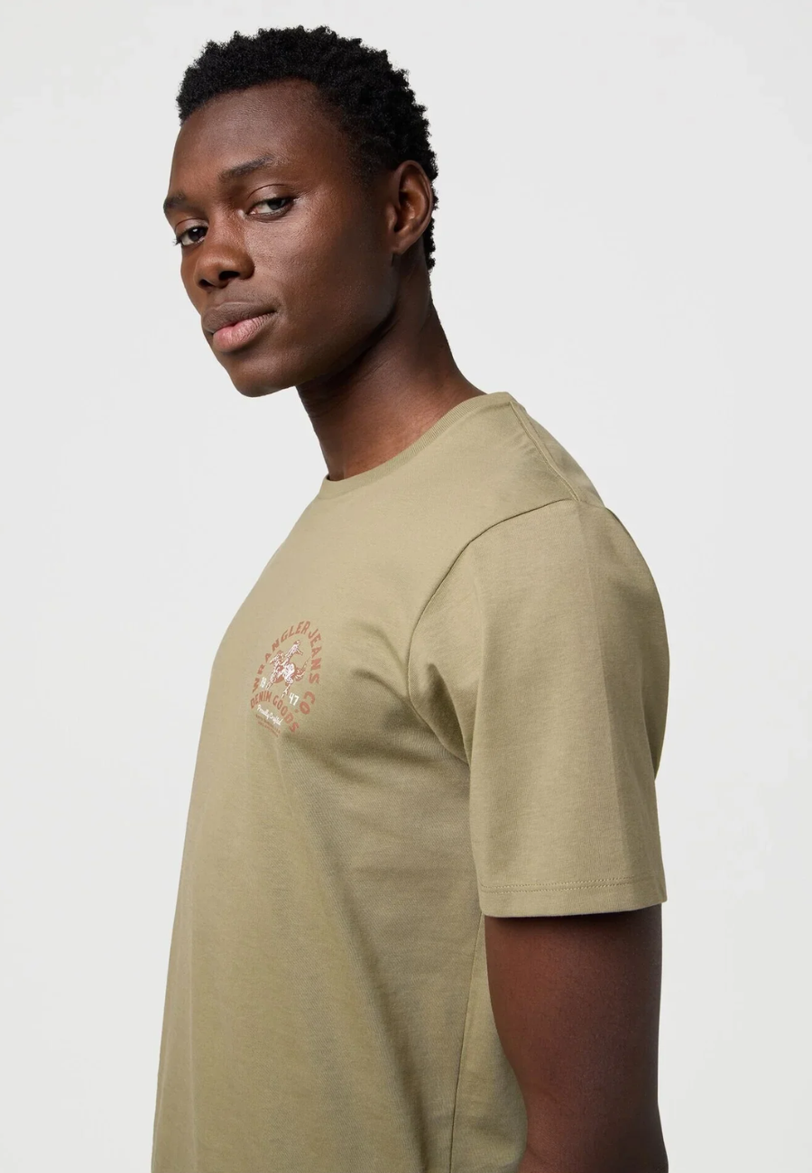 Męska Koszulka Wrangler Small Graphic Tee Aloe 112371473
