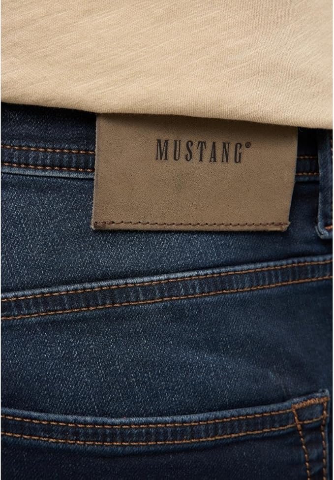 Męskie Spodnie Jeansowe Mustang Style Oregon Slim K Denim Blue 1017430 5000 803