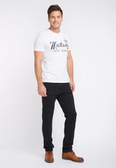 Męskie Spodnie Jeansowe Mustang Tramper Tapered Denim Black 1005088 4000 800
