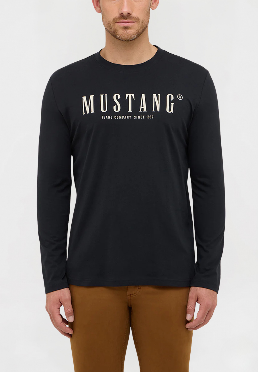 Męski Longsleeve Mustang Style Asheville Jet Black 1016873 4188