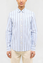 Męska Koszula Mustang Style Rawlins Blue Multi Bold Stripe 1016470 12745