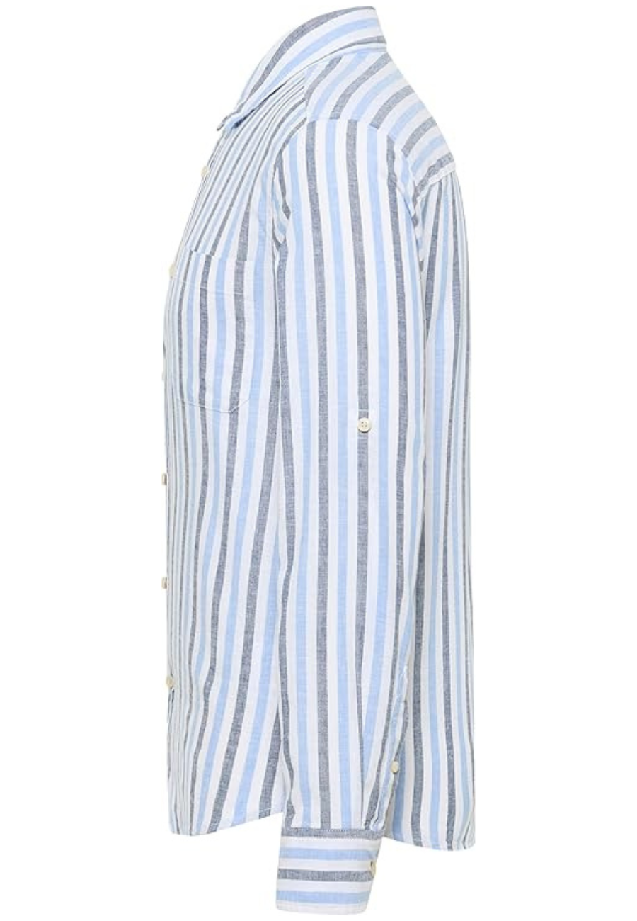 Męska Koszula Mustang Style Rawlins Blue Multi Bold Stripe 1016470 12745