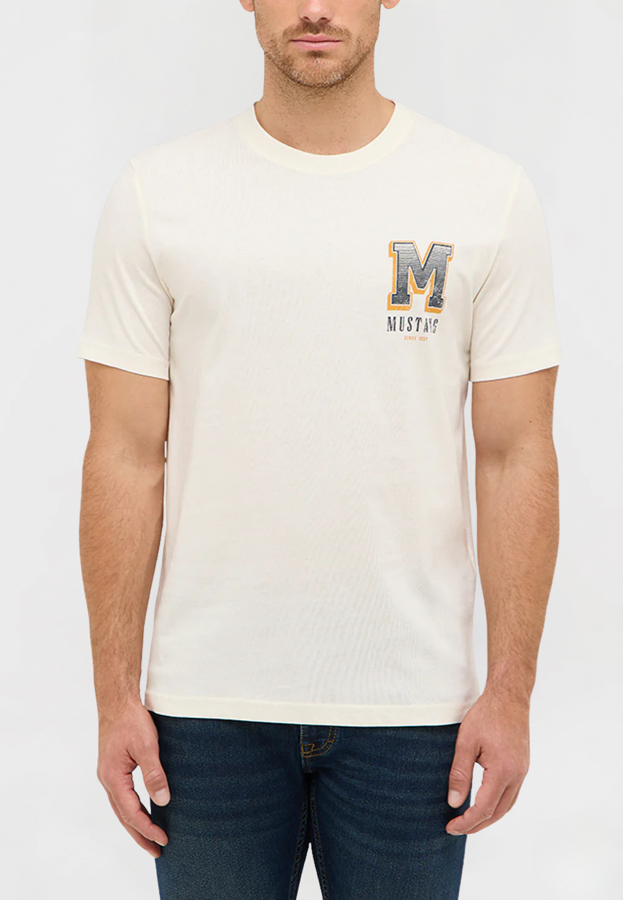 Męski T-Shirt Mustang Style Austin Whisper White 1016868 2013
