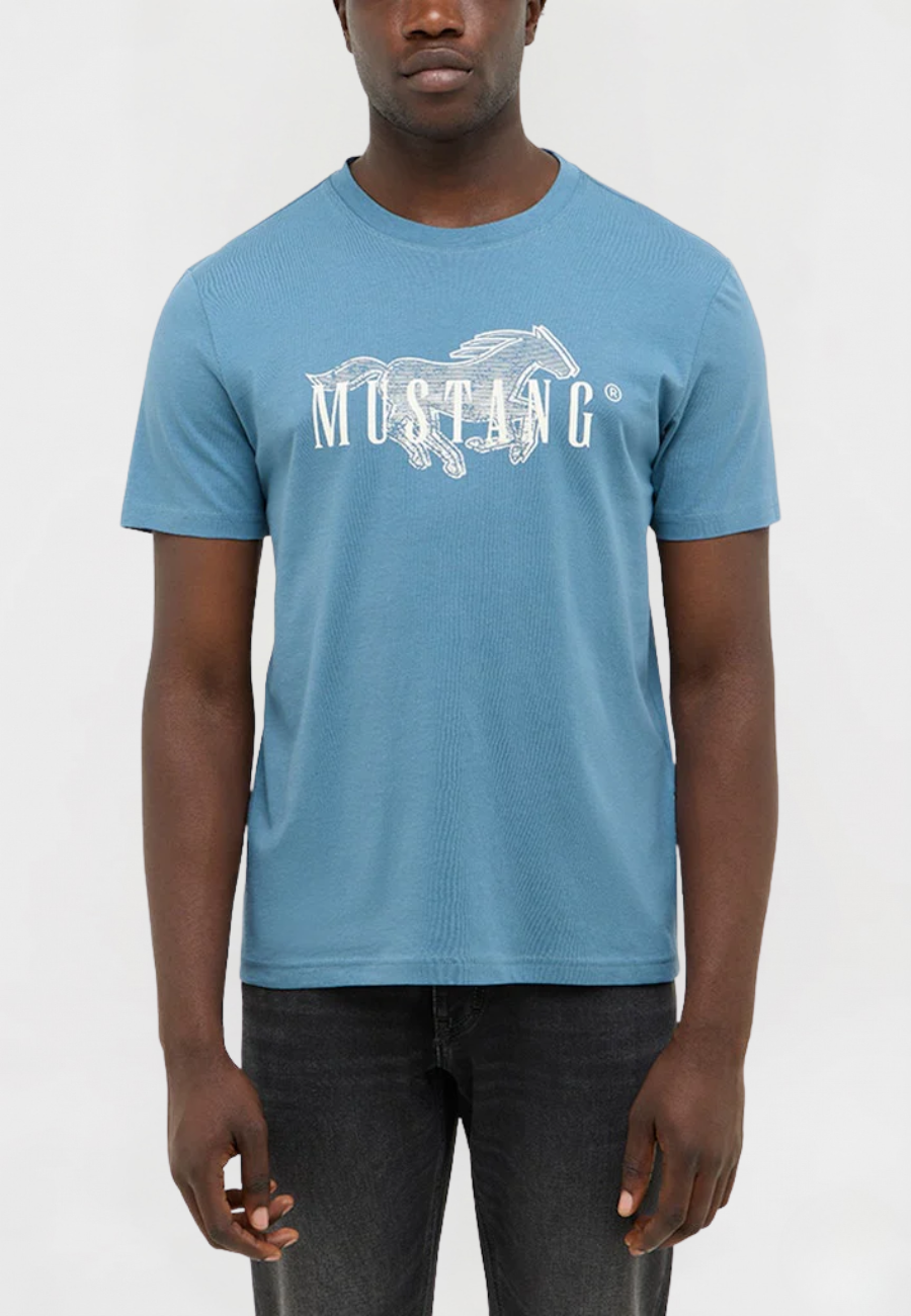 Męski T-Shirt Mustang Style Austin Bluestone 1016858 5180
