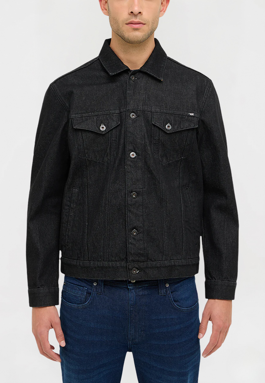 Męska Kurtka Jeansowa Mustang Style Dallas Jacket Denim Black 1016831 4000 880