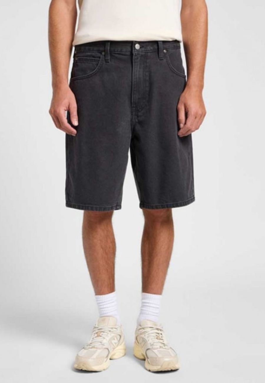 Męskie Spodenki Lee Asher Short Black Worn In 112365747