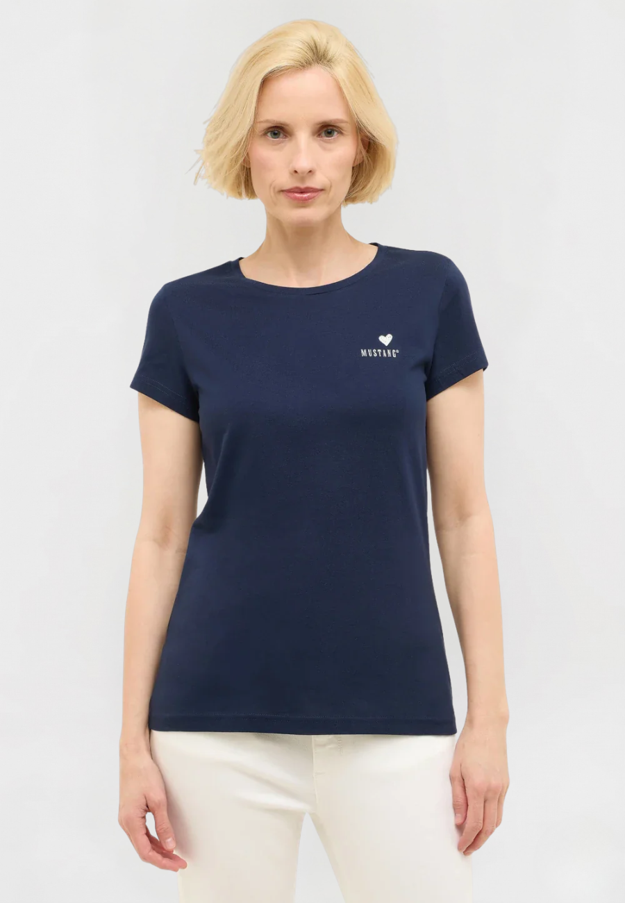Damski T-Shirt Mustang Style Loa Navy Blazer 1016509 5324