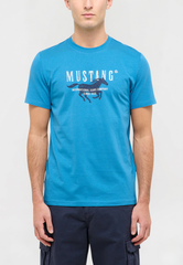Męski T-Shirt Mustang Style Austin Sea of Belize 1016484 5444