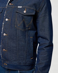 Męska Kurtka Jeansowa Wrangler Sherpa Denim Jacket Clean Rinse 112371364