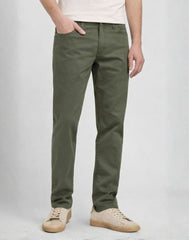 Męskie Spodnie Materiałowe Lee Slim Fit MVP Olive Moss 112376325