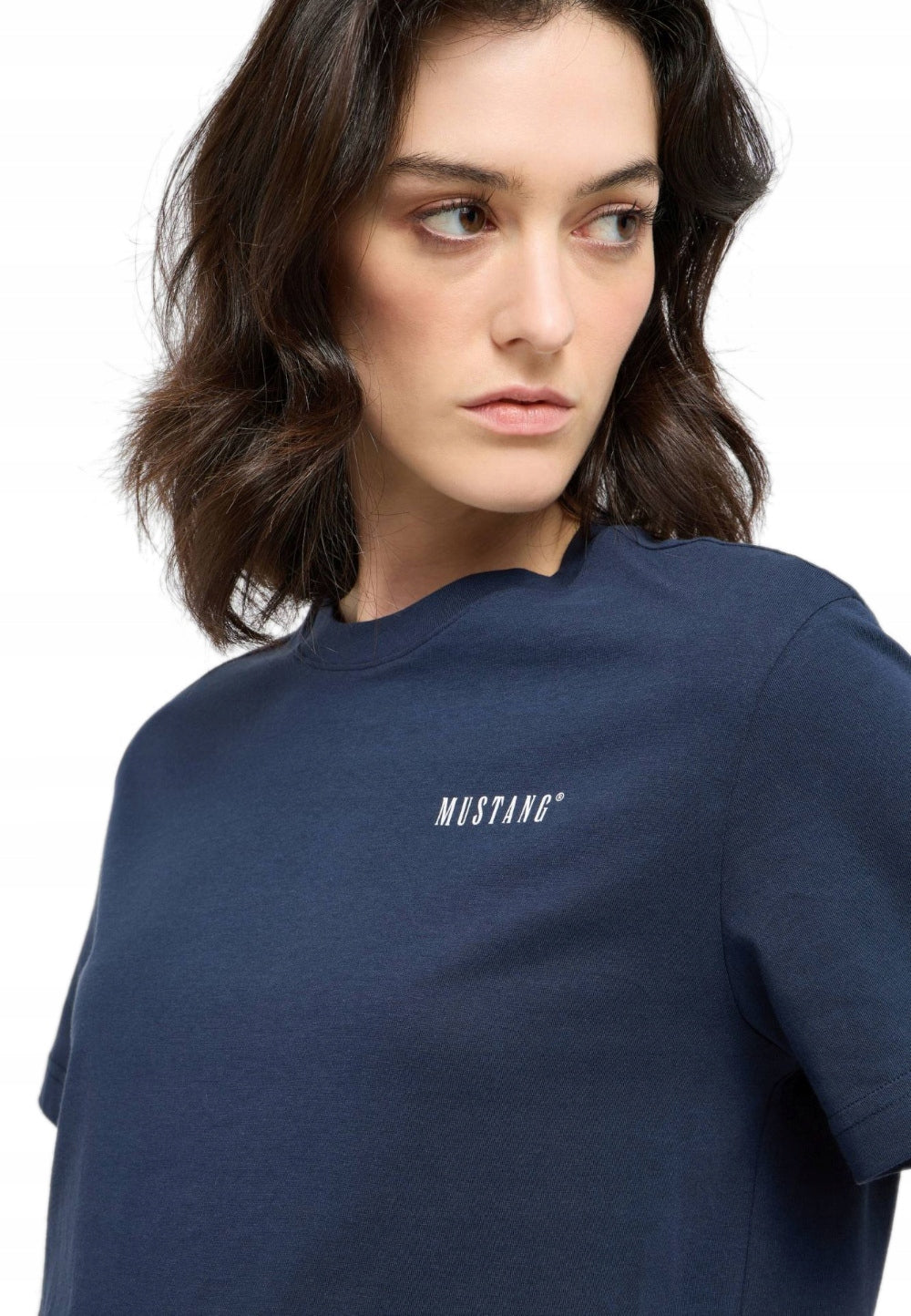 Damski T-Shirt Mustang Style Floris Navy Blazer 1016145 5324