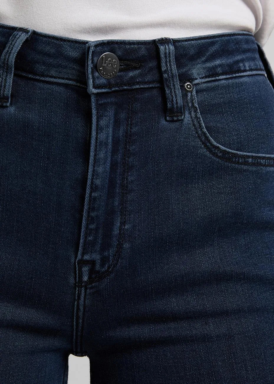 DAMSKIE SPODNIE JEANSOWE LEE BREESE DARK JONI L32YPHWV 112107749