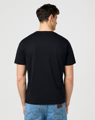 Męska Koszulka Wrangler Small Americana Tee Black 112371411
