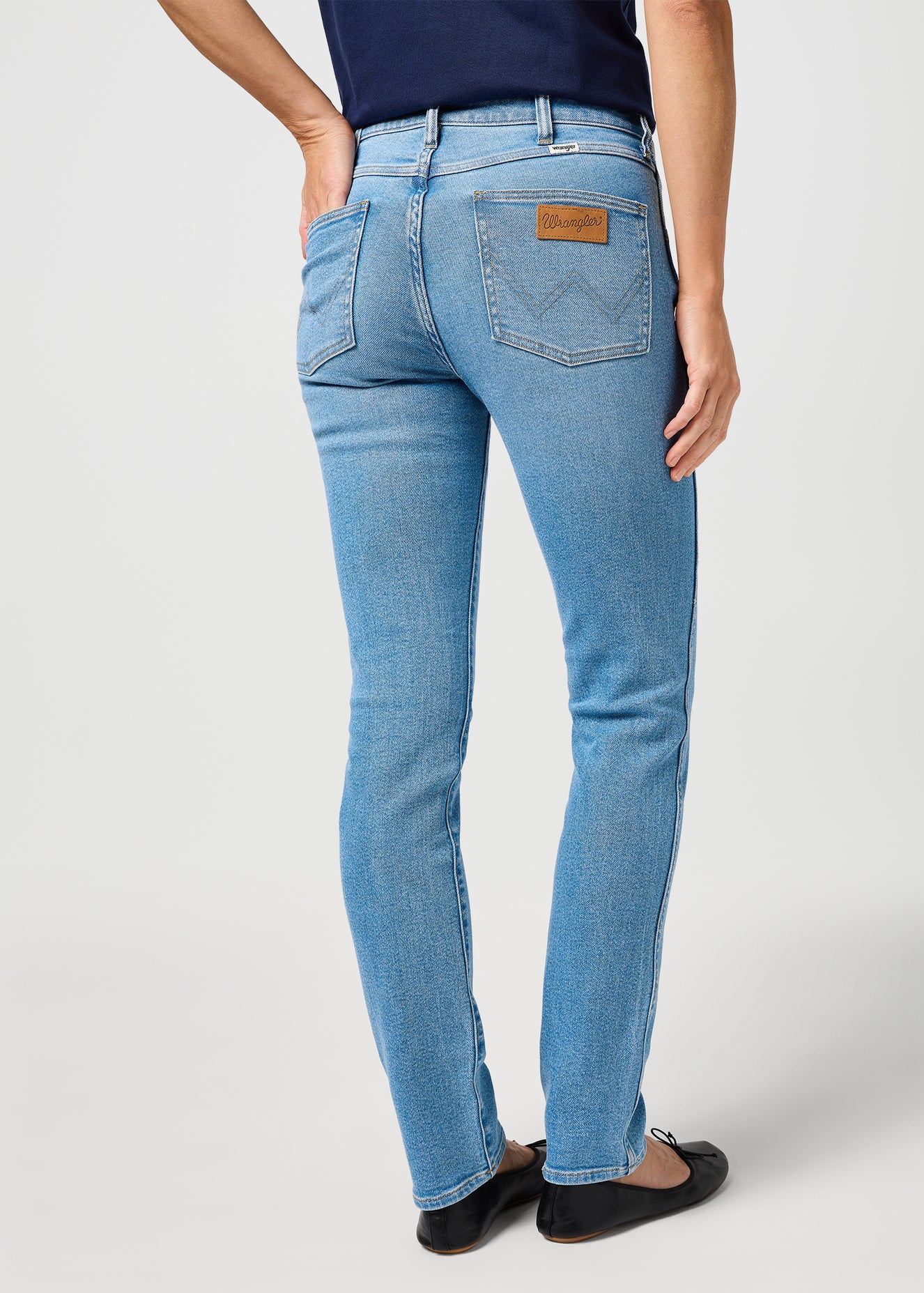 Damskie Spodnie Jeansowe Wrangler Piper Sunlit Sands 112362961
